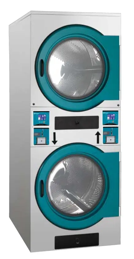 <img src="Secadora autoservicio Primer DSD-pa doble tambor.jpg" alt="Maquinaria Lavanderia autoservicio: lavadoras secadoras doble tambor">
