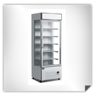 Armario refrigerado con puerta y laterales de cristal