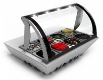 Topping refrig. BOX  TBT.  8 bandejas GN 1/6*65. Temperatura +2/+6ºC. Medidas:  785*675*520*300 mm.