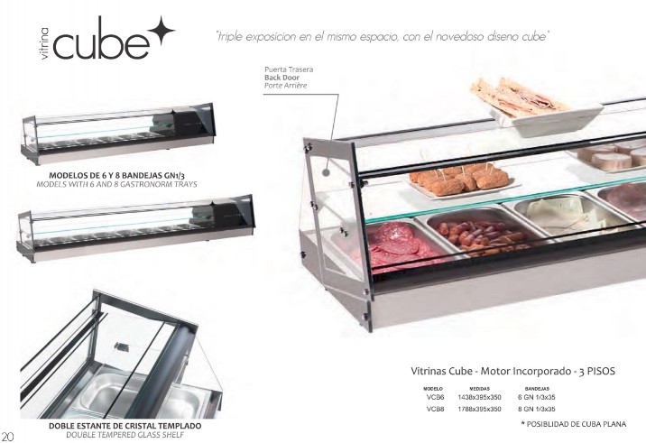 VITRINAS refrigerada  CUBE
