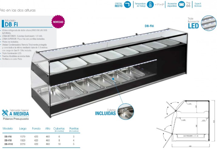 VITRINA REFRIGERADA GRUPO INCORPORADO DE CUBETAS