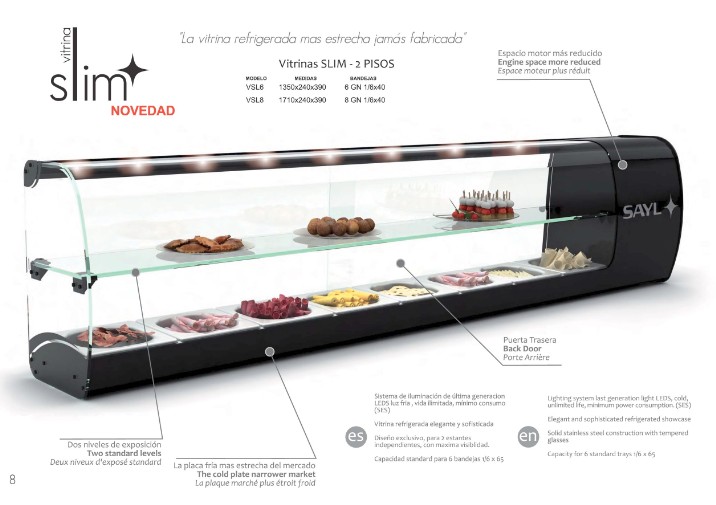 VITRINA refrigerada SLIM VSL