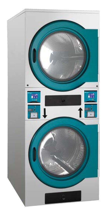 <img src="Secadora autoservicio Primer DSD-pa doble tambor.jpg" alt="Maquinaria Lavanderia autoservicio: lavadoras secadoras doble tambor">