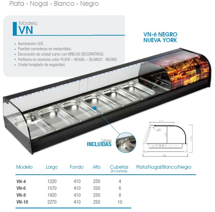 VITRINA REFRIGERADA GRUPO INCORPORADO DE CUBETAS