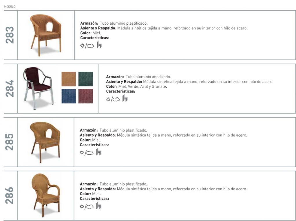 Mesas, sillas, taburetes de aluminio hosteleria cafeteria