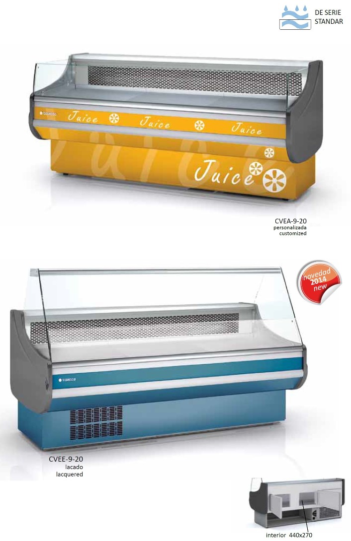 Vitrina refrigerada expositor servicio directo