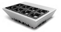 Topping refrig. BOX TB.  8 bandejas GN 1/6*65. S/luz. S/tapa. Medidas: 785*675*300 mm